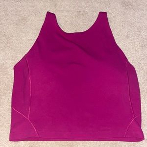 Lululemon Align High Neck Crop Tank in Magenta Purple